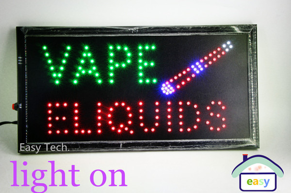 2017 New arriving super bright led open sign neon sign board open indoor use Vape E-liquid sign