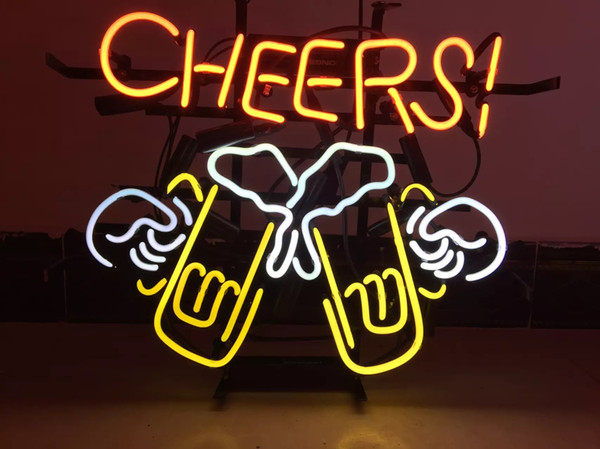 New Star Neon Sign Factory 17X14 Inches Real Glass Neon Sign Light for Beer Bar Pub Garage Room Cheers.