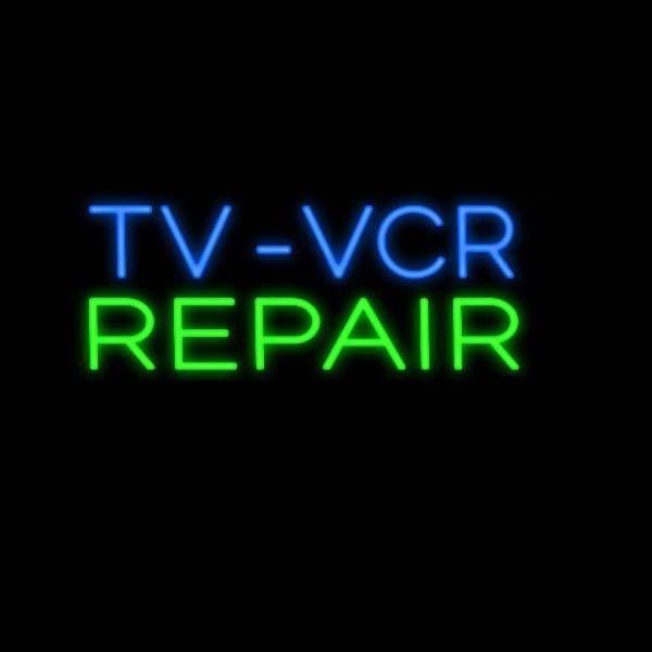 TV VCR Repair Neon Sign Handcrafted Custom Real Glass Tube Store Advertisement Display Neon Signs 17