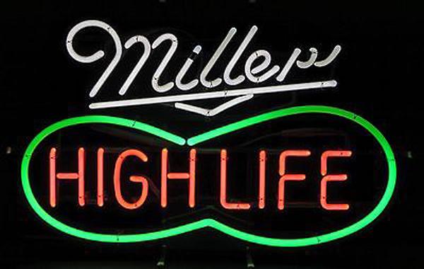 Miller High Life Neon sign Beer Bar Tap Handcrafted Custom Real Glass Tube Store KTV Club Pub Advertising Display Neon Signs 19