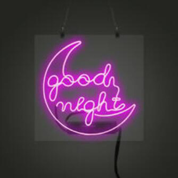 Pink GOOD NIGHT MOON Neon Sign Handmade Real Glass Tuble Bar KTV Store Motel Home Decoration Display Neon Signs With WhiteBacking 16