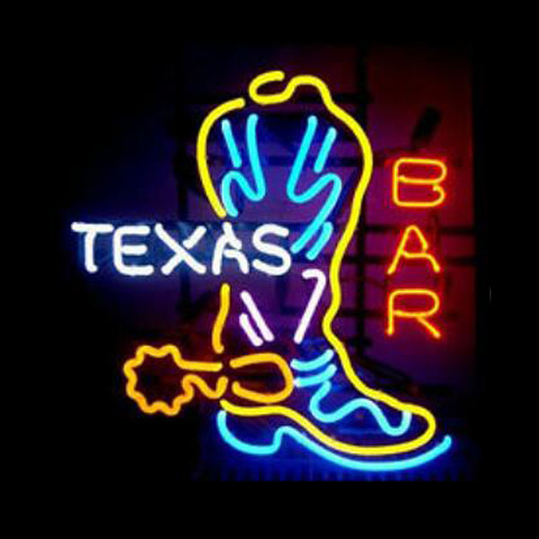 Texas Boot Bar Neon Sign Custom Handmade Real Glass Tuble Store Beer Bar KTV Club Home Decoration Advertisement Display Neon Signs 20