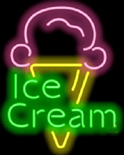 Ice Cream Neon Sign Real Glass Tube Light Soft Cold Drink Store Shop Company Display Advertisement Customized Handcrafted Sign 14