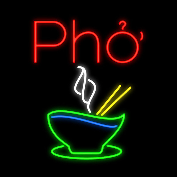 Pho Cheese Neon Sign Custom Handmade Real Glass Tube Store Restaurant Rice Noodles Vietnam Food Advertisement Display Neon Signs 14