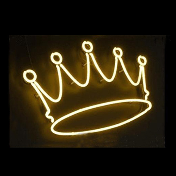 Yellow Imperial Royal Crown Neon Sign Custom Handmade Real Glass Tuble Window Art Bar Store Motel Home Decoration Display Neon Signs 14