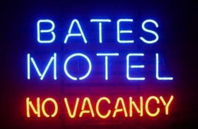 New Bates Motel No Vacancy Beer Bar Real Glass Neon Sign Light Display Custom Handmade Neon Signs Light 17