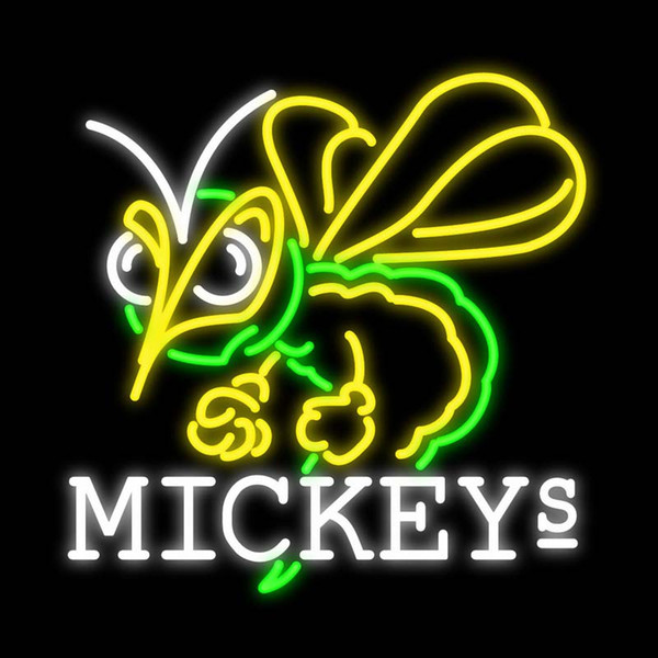 Mickeys Hornet Neon Sign Custom Handcrafted Real Glass Tube Home Decoration Bar KTV Club Pub Store Gift Display Neon Signs 24