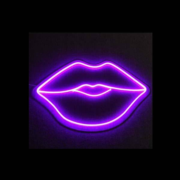 Pink Lip Beauty Salon Neon Sign Facial Beautifier Handmade Cosmetics Real Glass Tube Shop Store MakeUp Display Neon Signs 17