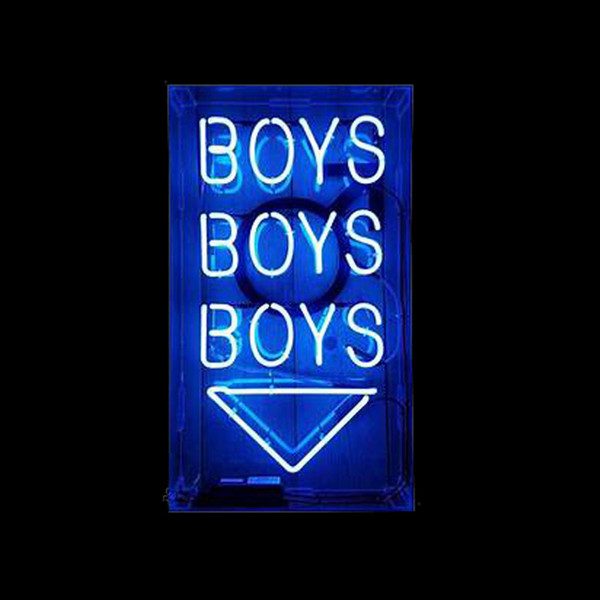 Three Boys Triangle Neon Sign Custom Handmade Real Glass Tube Home Art Decoration Display Neon Signs Without Backing 8