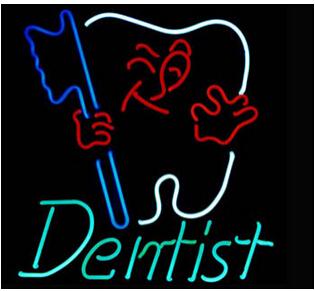 Dentist Neon Sign Hospital Clinic Teeth Health Center Custom Handcrafted Real Glass Tube Sign 21