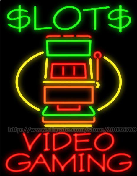 Lots Video Gaming Neon Sign Handmade Customized Real Glass Tube Casino Game Room Advertisement LED Display Neon SignS 24