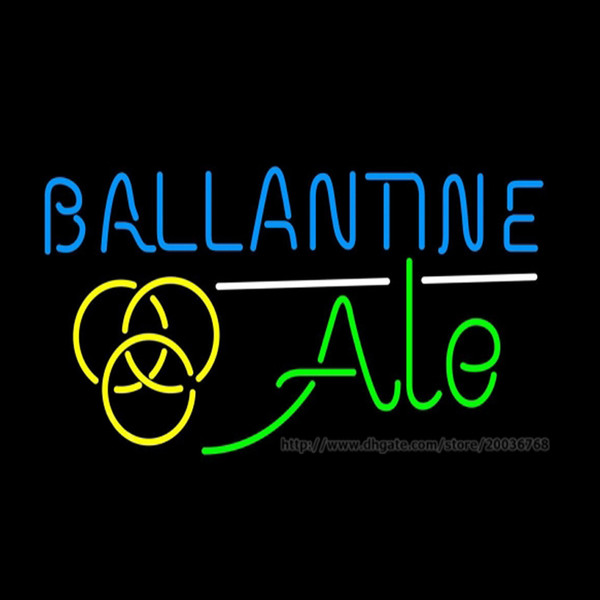 Ballantine Ale Yellow Beer Neon Sign Bar Disco KTV Club Hotel Sign Real Glass Tube Handcrafted Custom Advertising Display Neon Signs 19