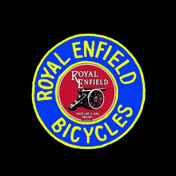 Royal Enfield Bicycles Neon Sign Handmade Custom Real Glass Tube Bar Garage Motel Advertising Display Neon Signs Printed Backing 24