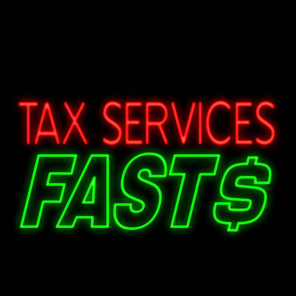 Tax Service Fast Dollar CPA Neon Sign Handcrafted Real Glass Tube Custom Accounting Firms Commercial Adertisement Display Neon Signs 19