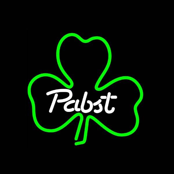 Pabst Green Clover Neon Sign Custom Handmade Real Glass Tube Shop Store Beer Bar KTV Club Pub Motel Display Neon Signs 16