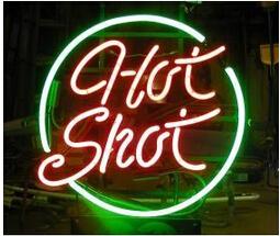 New Hot Shot Neon sign Custom Handmade Real Glass Tube Gun Match Game Room Sport Bar Advertisement Decoration Display Neon Signs