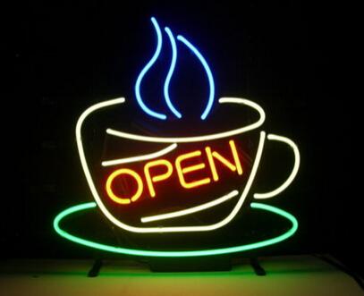 Coffee Cafe Store Open Neon Sign Light Tea Drink Sign Bar Beer Pub Store Display Neon Light Sign 16