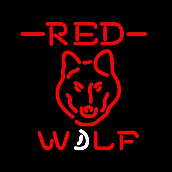 Red Wolf Head Beer Neon Sign Custom Handmade Real Glass Tube Bar KTV Store Motel Pub Restaurant Advertisement Display Neon Signs 20