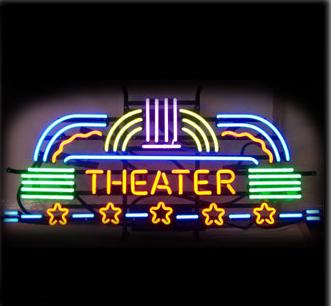 Hot Theater OPEN Neon Sign Show Cinema Film Concert PUB Advertisement Custom Handmade Display Real Glass Tuble Neon Signs 35