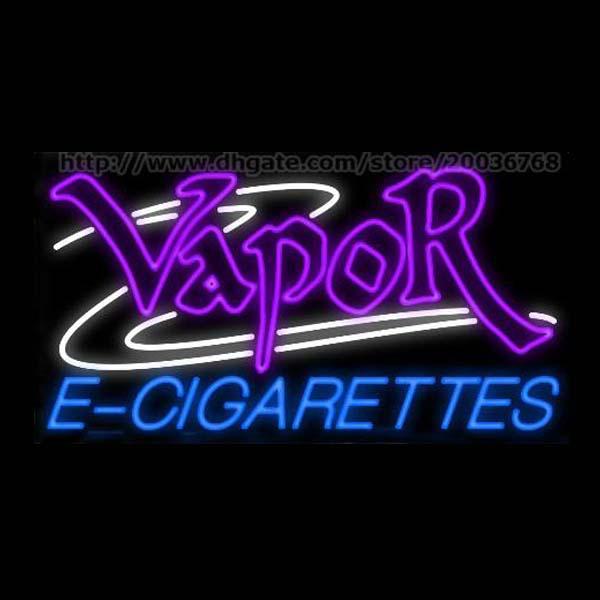 Vapor E-Cigarettes Neon Sign Custom Beer Bar Dsico KTV Club Pub Motel Advertisement No Smoking Display Real Glass Tube Neon Signs 37