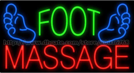 Foot Massage Neon Sign Customized Handmade Feet Health Care Center Relaxation Advertisement Real Glass Tube LED Neon Signs 37