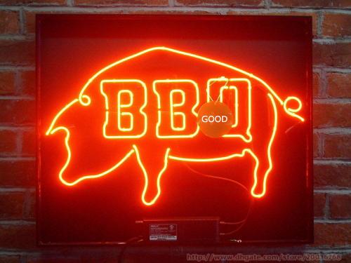 HOT BBQ Pig Neon Sign Beer Sign Real Glass Tuble DISPLAY SHOP STORE BUSINESS ADVERTISEMENT SIGN 17