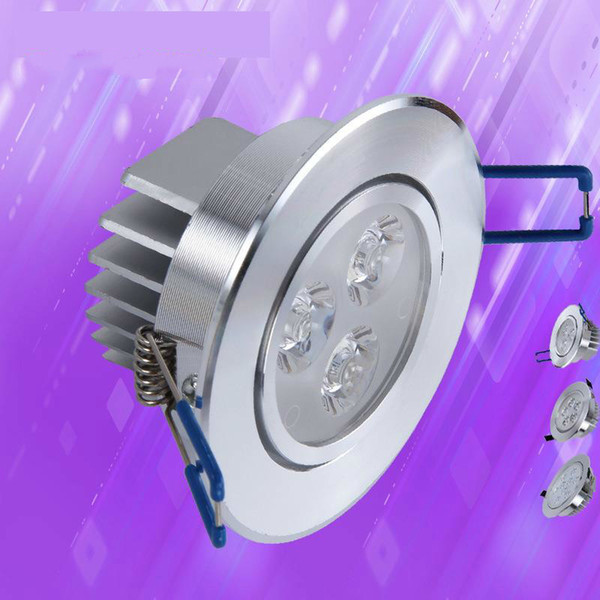 3w5w7w9wLED Smallpox Lamp Downlight High Light Silver Sand 220v12v24v48v Downlights Blade Dissipate Heat