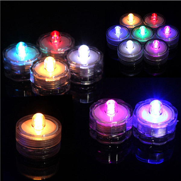 Candle light LED Submersible Waterproof Tea Lights battery power Decoration Candle Wedding Party Christmas High Quality decoration light