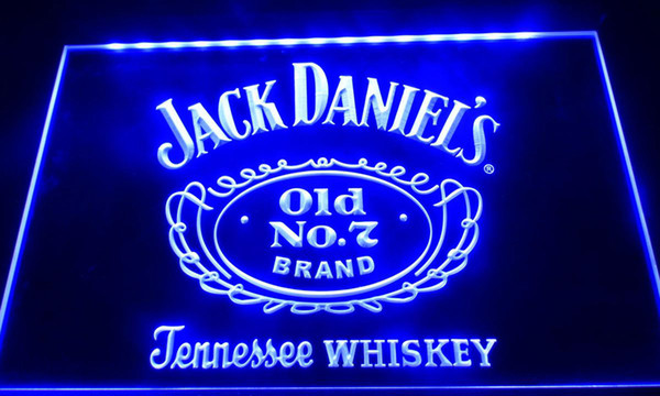 LS038-b jack daniels old no 7 bar beer neon light signs Decor Free Shipping Dropshipping Wholesale 8 colors to choose