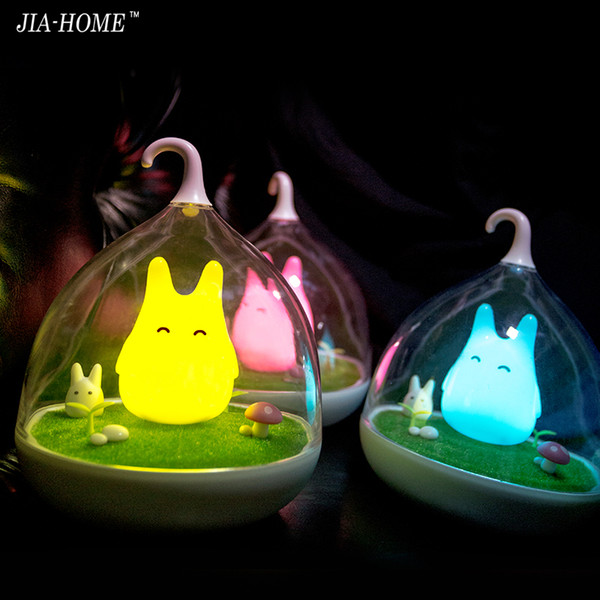 Asign Night Light Style Totoro USB Portable LED Nightlight Lamp For Gift Touch Sensor for baby Bedside Lamp