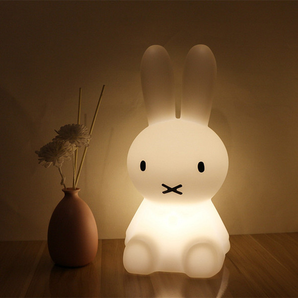 H28CM Led Rabbit Night Light USB for Children Baby Kids Gift Animal Cartoon Decorative Lamp Bedside Bedroom Living Room