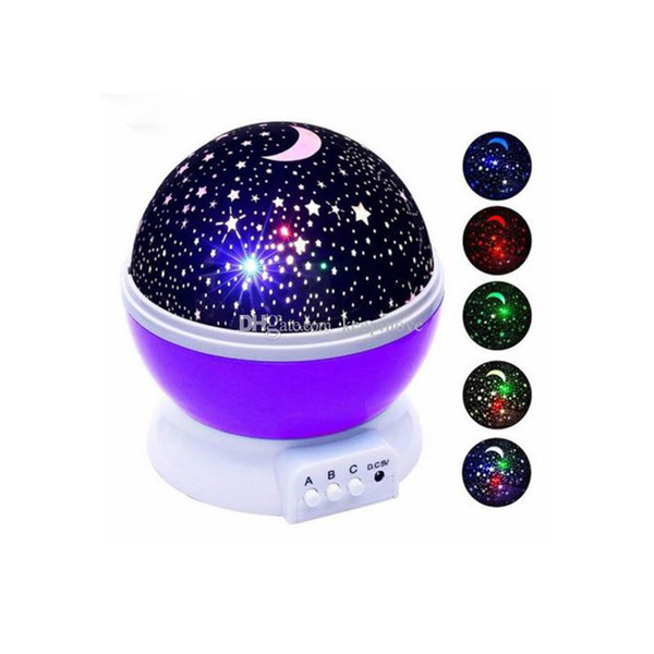 LED Rotating Night Light Projector Starry Sky Star Master Children Kids Baby Sleep Romantic LED USB Projector Lamp Xmas Gifts