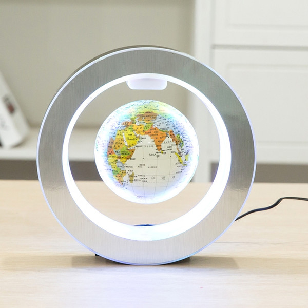 Magnetic World Globe Magnetic Floating globe LED Levitating Rotating Tellurion World map school office supply Home decor