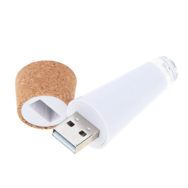 Multicolor Cork Shaped Rechargeable USB Bottle Light Bottle LED LAMP Cork Plug Wine Bottle USB LED Night Light