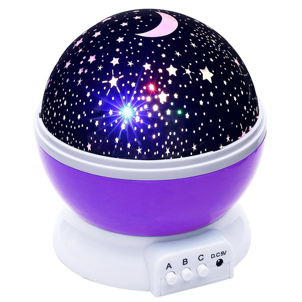 Premium Stars Starry Sky LED Night Light Projector Moon Novelty Table Night Lamp Battery USB Night Light For Children