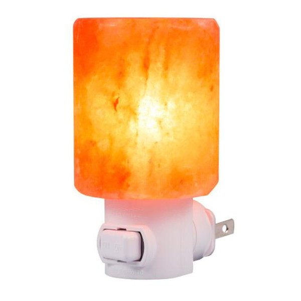 30pcs Mini Himalayan Salt Lam LED Night Light Cylinder Shape Wall Lamp Bedside Bedroom Home Decor Novelty Lighting US EU UK AU Plug