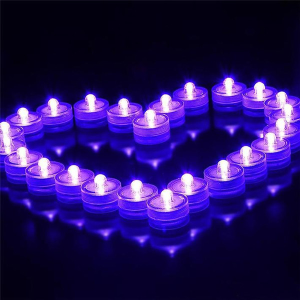 New Arrival Waterproof LED Submersible Candles Tealight Lamp Fish Tank Vase Decor Lighting For Wedding Birthday Party Bar Decoration