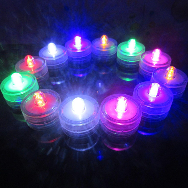 LED Waterproof candle lights Party Decoration Candle Wedding Party High Quality Indoor Lighting for fish tank pond blessing