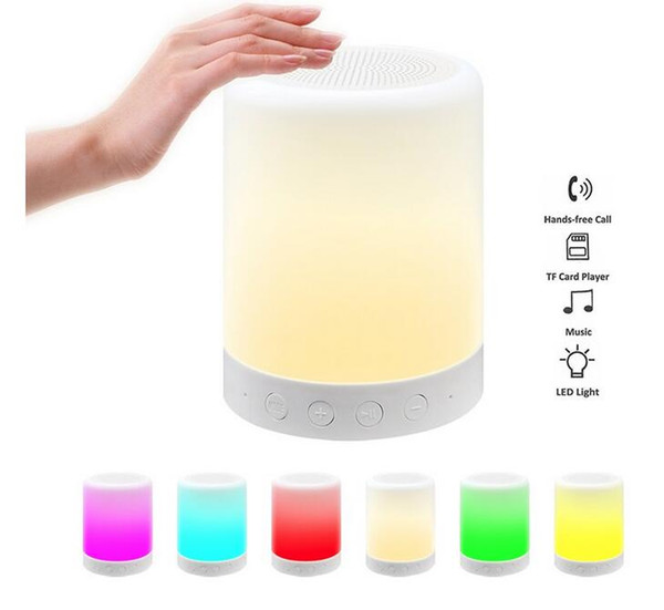 Portable Mini LED Bluetooth Speakers Wireless Small Music Audio TF USB FM Light Stereo Sound Speaker For Phone Xiaomi with Mic