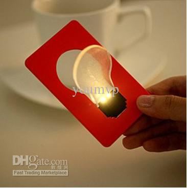 Christmas gifts Wallet Card Pocket LED Card Night Light Lamp Portable card lamp