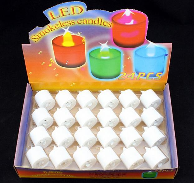 Led Candle LED Smokeless flameless Battery Amber Tea Light Wedding Birthday Party Romantic Valentine's Day Christmas Decoration Candles