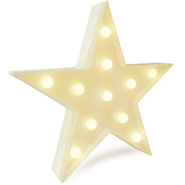 Room Decorations LED Star Night Light Battery Operated Table Star Lamp for Party Supplies-Wall Decoration for Kids