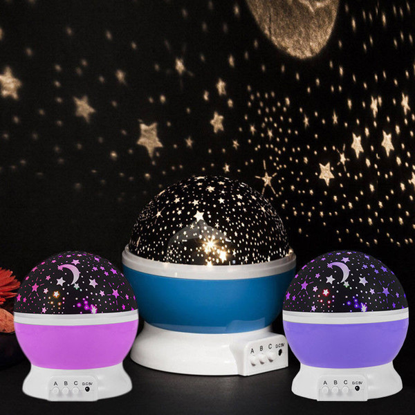 Night Star Moon Sky Starry Projector LED Light Lamp Kids Baby Bedroom Night light star light moon