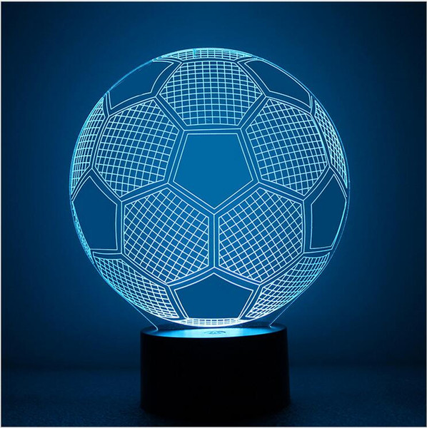 LED Desk Lamps The champions league nights Change Light Led Christmas Decoration Lights 3D Lighting For Sitting room bedroom Freeshiping