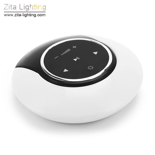 Zita Lighting LED Music Night Light Bluetooth Wireless Speaker Moon Bay Dimmable Table Lamp Touch Control Portable Music Player charge Light