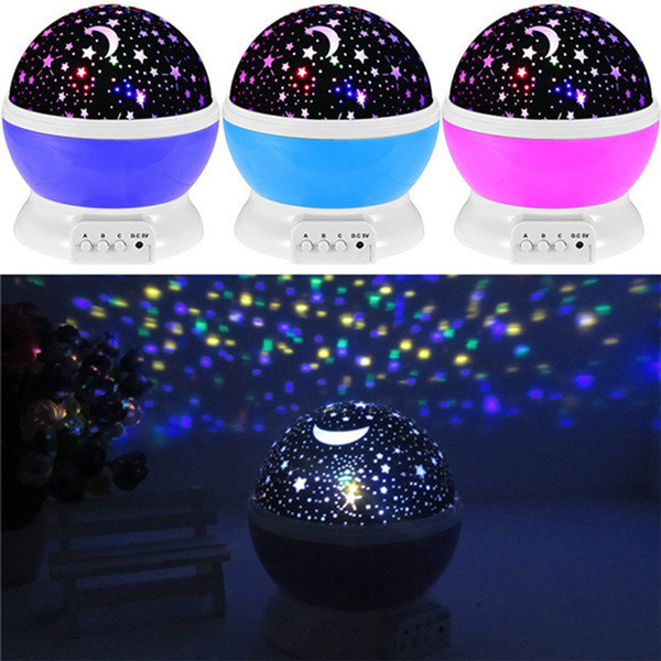 3D Night Child projector music Night Light Projector Spin Starry Star Master Children Kids Baby Sleep Romantic Led USB Projection Lamp