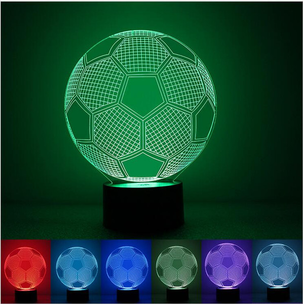 New LED Desk Lamps Football champions league nights Change Light Led Christmas Decoration Lights 3D Lighting For Sitting room bedroom