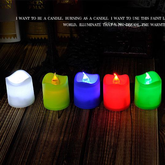 10pcs LED candles christmas decorations LED Tealight Tea Candle Light Battery Valentine's Day Birthday Party Night lights wholesale 0013CHR