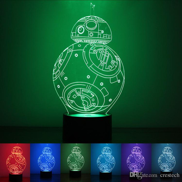 3D creative gift led Lamp colorful night lights 7 Color Changeable Light Magic Balloon USB Design Night Lights