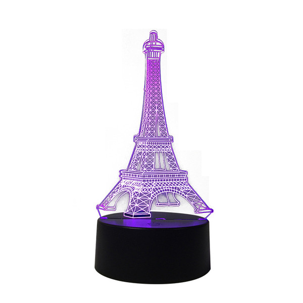 3D novelty creative electronic products night light USB intelligent touch eye led table lamp